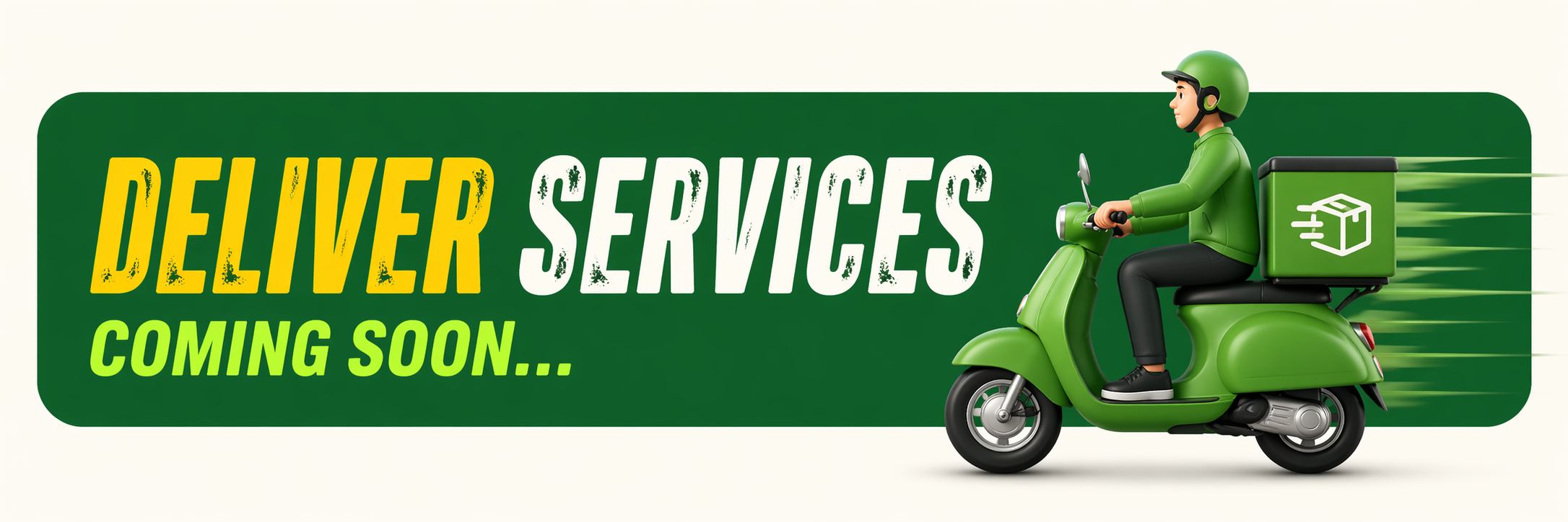 Delivery services coming soon